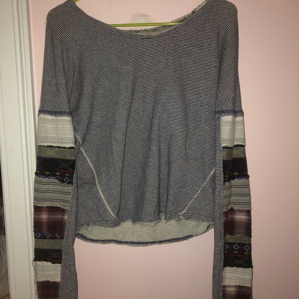 Free People Patchwork Sweater
